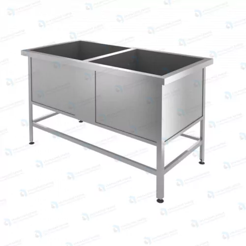Ванна котломоечная двухсекционная ВК/2 1500x800x860 "Премиум"